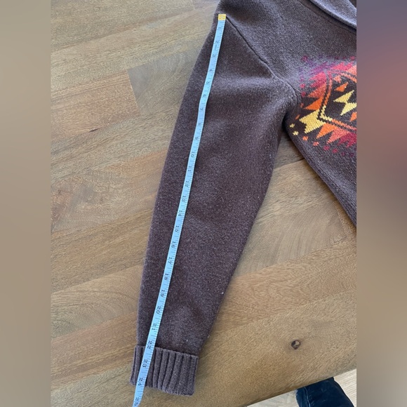 Pendleton Wool Board Shirt Brown Plaid Loop Collar Flap Pockets Men's Small - Picture 4 of 7